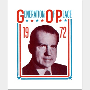 1972 Groovy Nixon for President Posters and Art